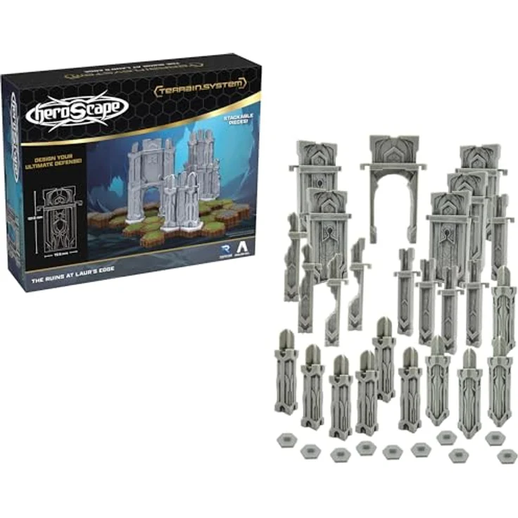 Renegade Heroscape Terrain-Erweiterung The Ruins at Laur's Edge, strategisches Brettspiel für Spieler ab 14 Jahren, englische Version – Bild 6