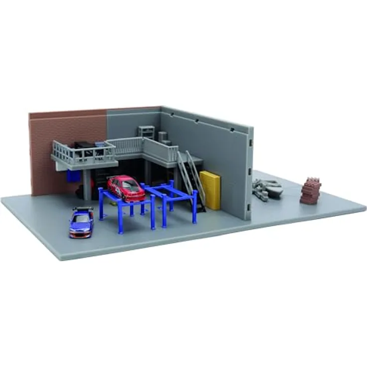 Smoby Knetspiel, kreative Spielmöglichkeiten mit detailreichem Diorama und zwei Die-cast Nano Fahrzeugen