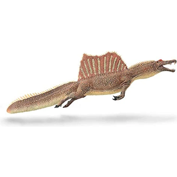 Collecta Spinosaurus Deluxe, bewegliche Spielzeugfigur im Maßstab 1:40, braun – Bild 1