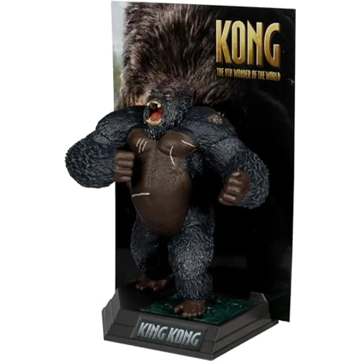 Mcfarlane Toys King Kong 2005 Movie Maniacs, detailreiche PVC-Statue, 17 cm mit Base und Backdrop – Bild 8