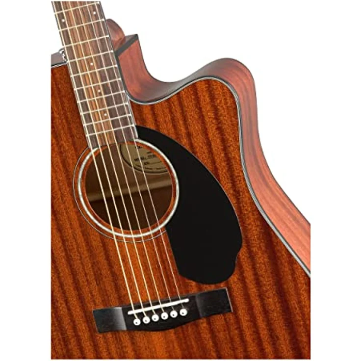 Fender Classic Design CD-60SCE, elektrisch-akoestische Westerngitarre aus Mahagoni mit eingebautem Tuner, braun – Bild 3
