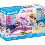 Playmobil® Konstruktions-Spielset Meerjungfrau mit Delfinen (71501), Princess Magic, (28 St), Made in Europe