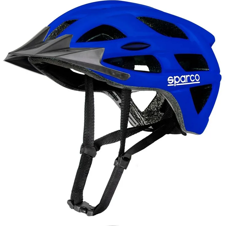 Sparco Fahrradhelm S099116AZ1S Blau S, CE/EN1078 zertifiziert