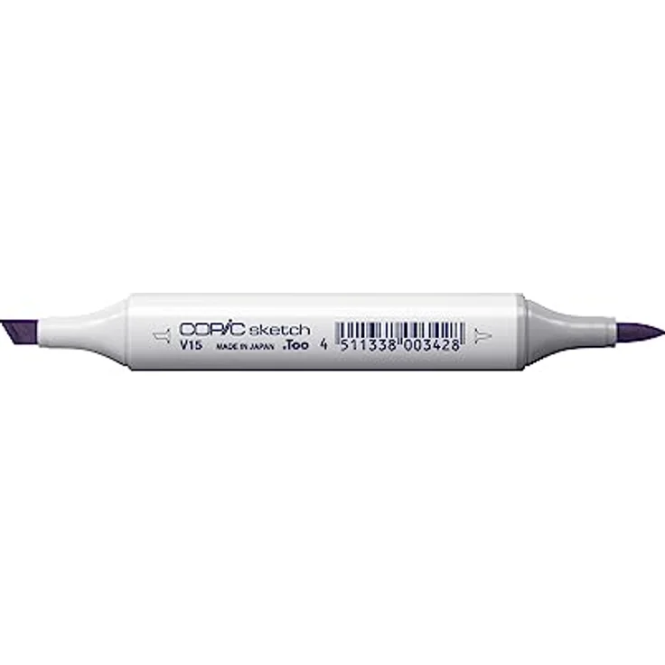 Copic COPIC Sketch Marker Typ V - 15, Mallow, professioneller Pinselmarker mit Super-Brush-Spitze und Medium-Broad-Spitze – Bild 2
