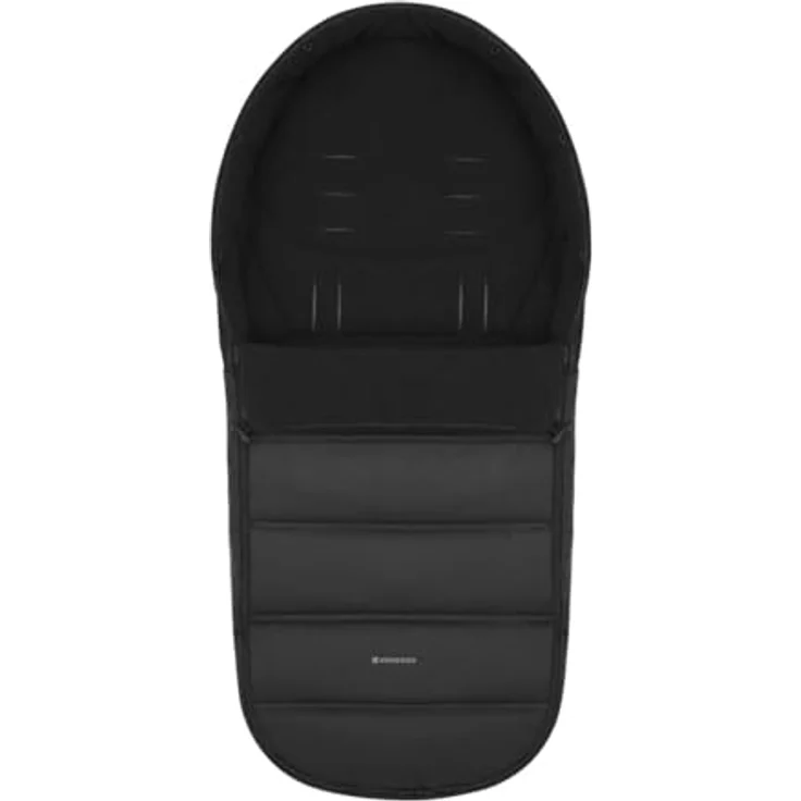 Kikka Boo Fußsack Urban, wasserdichter Fußsack für Kinderwagen mit Steppdesign und Reißverschluss, schwarz – Bild 3