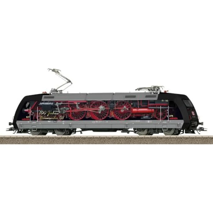 TRIX H0 E-Lok BR 101 Werbelok der DB AG, Digital-Decoder mit Geräuschfunktionen, 100 Jahre BR 01 Gestaltung, Länge 21,9 cm – Bild 2
