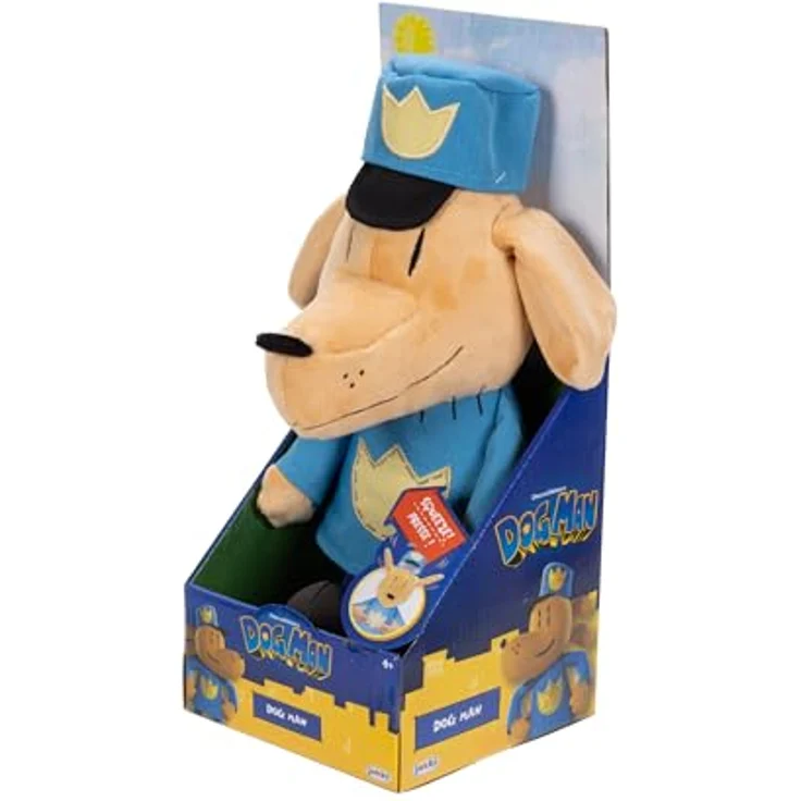 DOG MAN Plüsch-Feature Plüschhund Mann, 25 cm mit Geräuschfunktion und flipfähigen Ohren – Bild 9