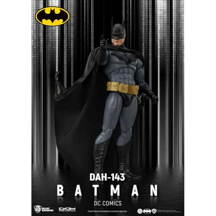 Beast Kingdom DC Comics Action Figure Batman, 21 cm mit Austausch- und Zubehörteilen in bedruckter Box