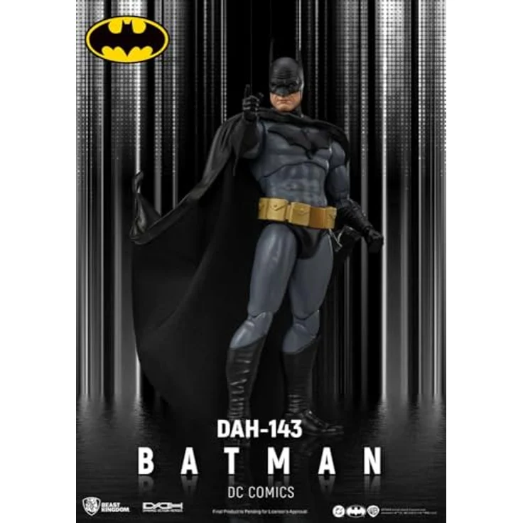 Beast Kingdom DC Comics Action Figure Batman, 21 cm mit Austausch- und Zubehörteilen in bedruckter Box – Bild 1