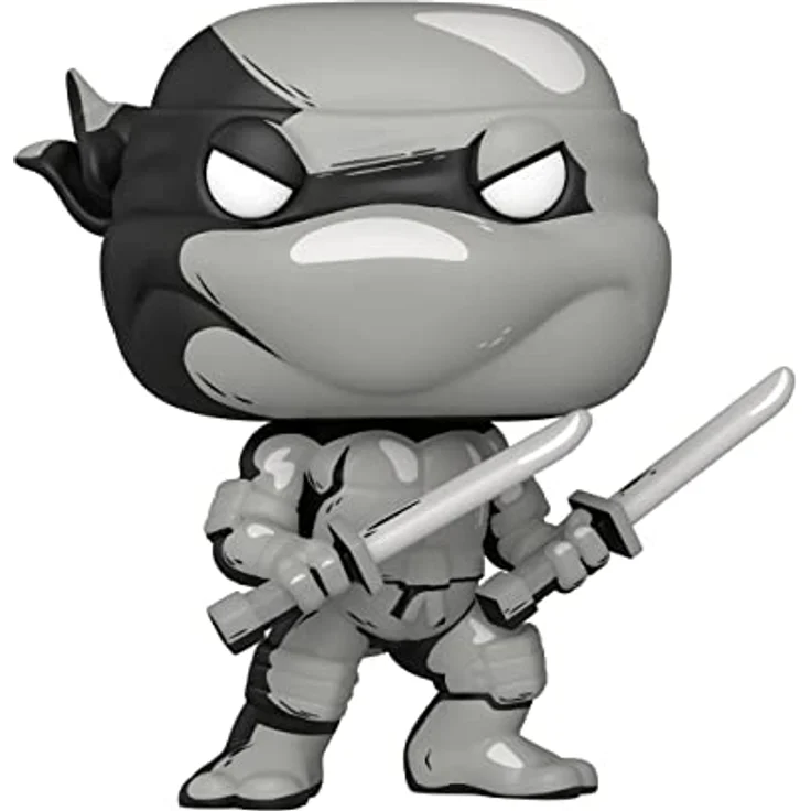 POP Funko 60652 TMNT Comics Leonardo PX, Vinyl-Figur mit Schwarz-Weiß-Case, 9,5 cm Höhe – Bild 2