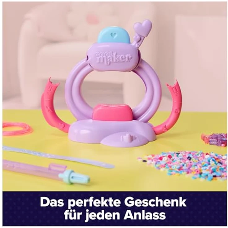 Spin Master Cool Maker Stack'd Heishi Armband Studio, Kreativset zur Herstellung von individuellen Perlenarmbändern mit Perlenstift und automatischem Auffädeln – Bild 7