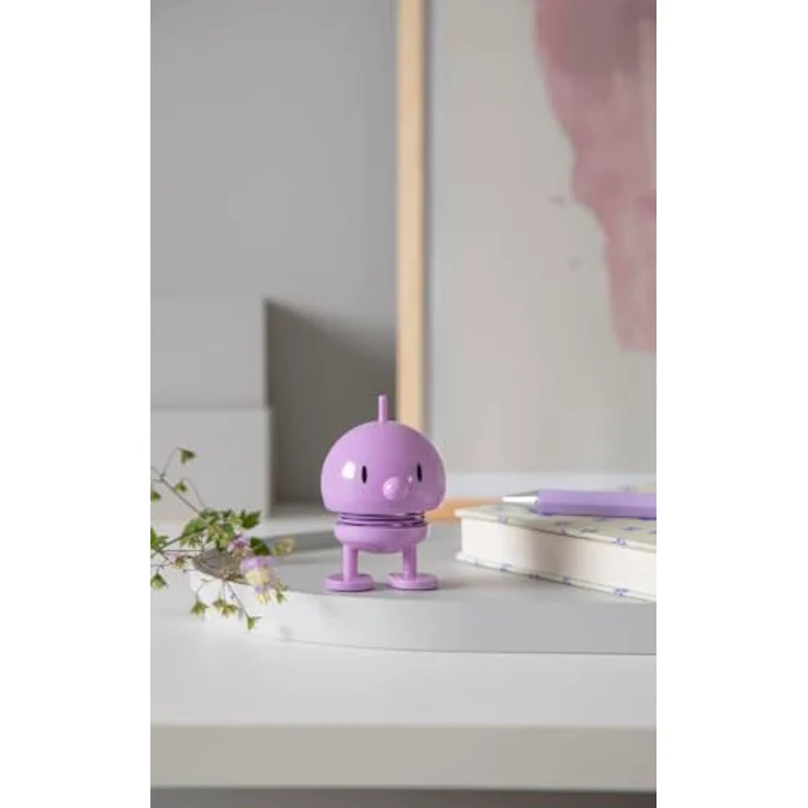 Hoptimist Bumble Wackelfigur & Glücksbringer, Skandinavische Deko Figuren für Wohnzimmer, Schreibtisch, Büro, Bürodeko & Lustige Kleine Geschenke, 4,5 x 5,8 x 7,6 cm, Small, Lavendel – Bild 3
