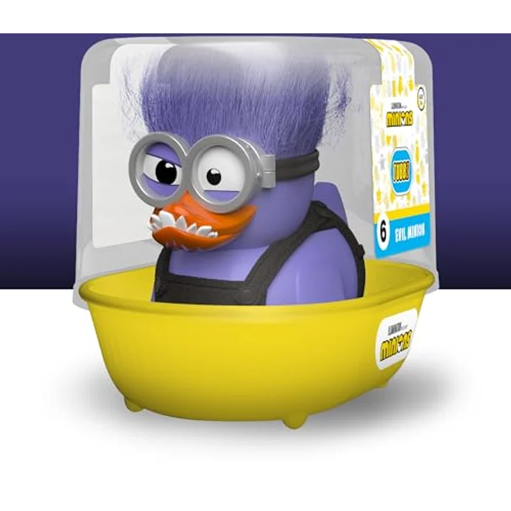 TUBBZ Lila Minion Sammler-Vinyl-Gummientenfigur - Offizielles Minions Merchandise, 9 cm groß, mit stapelbarer Displaybox – Bild 5