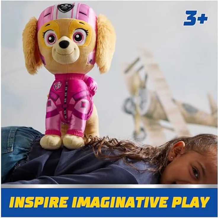 Spin Master Psi-Patrouille: Air Rescue Plüsch-Maskottchen Skye, 12 Zoll, super weich, mit Air Rescue Flugjacke & Helm – Bild 7