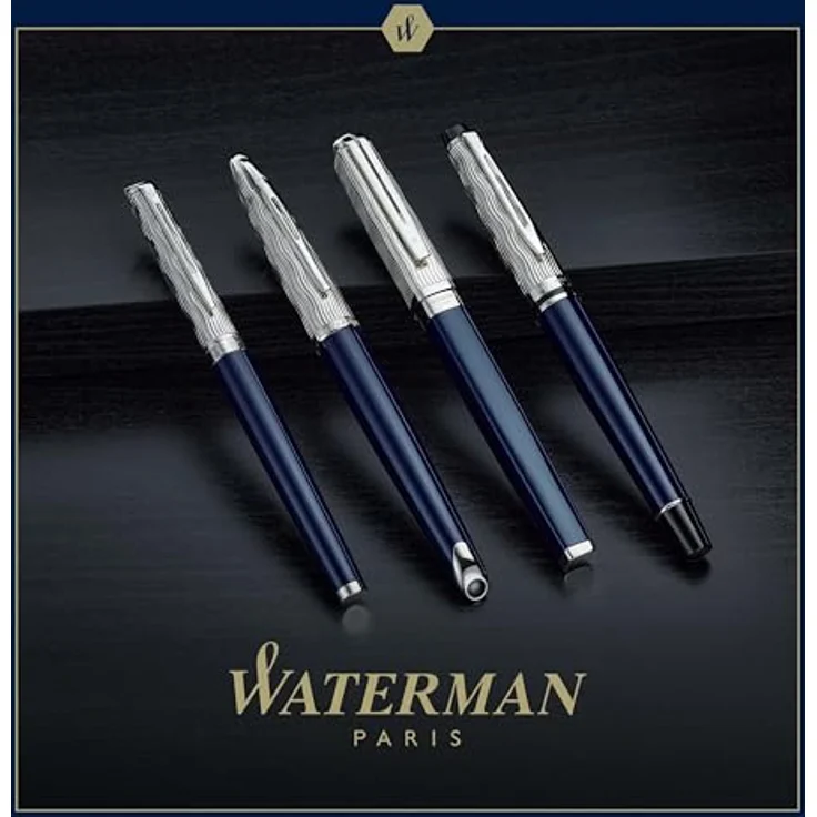 Waterman Hemisphere L'Essence du Blue, Schreibstift Special Edition in Dunkelblau, elegantes Design mit metallischem Finish – Bild 6
