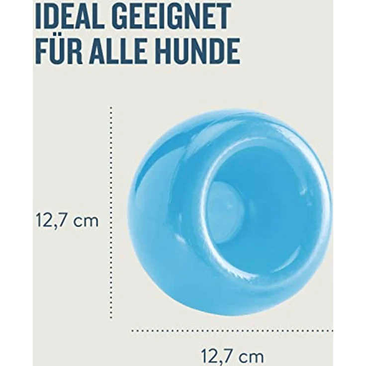 Planet Dog Orbee-Tuff Snoop, interaktiver Spielball zur Gehirnstimulation, blau, 13 x 13 x 10 cm – Bild 8