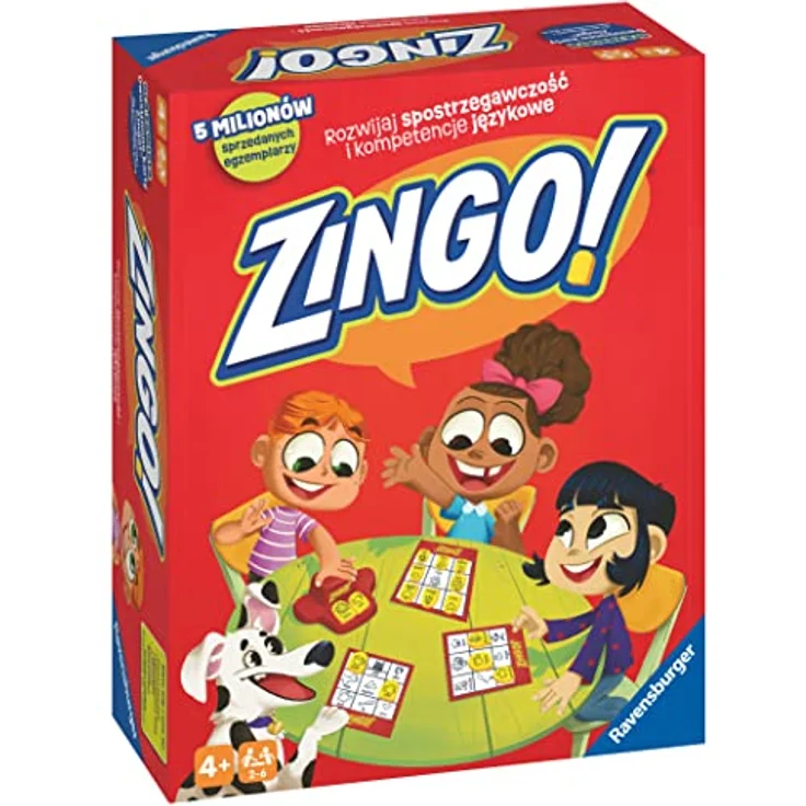 RAVENSBURGER Zingo!, interaktives Brettspiel für Kinder ab 4 Jahren, fördert Lesen, 2-6 Spieler – Bild 3