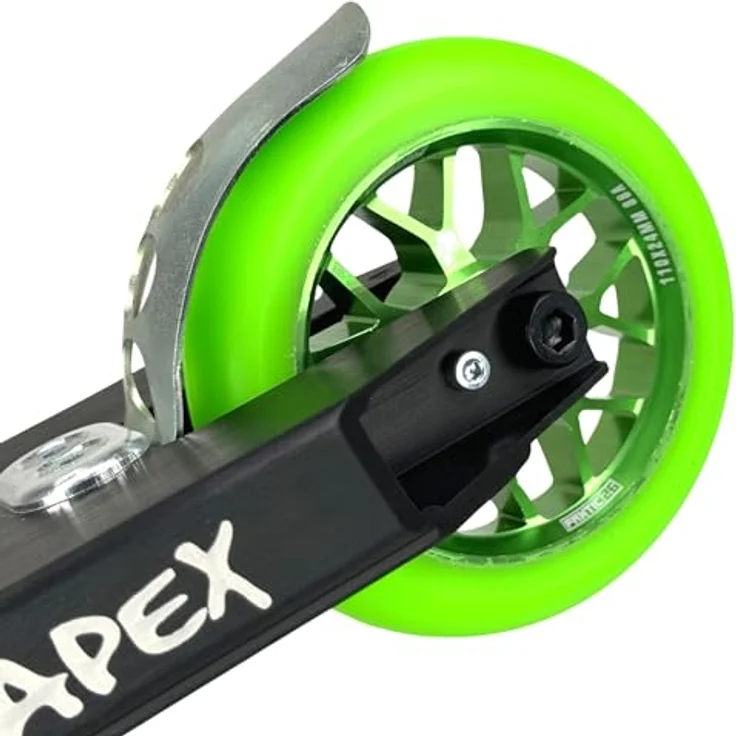 Fantic26 Stuntscooter Fantic26 Spy7 Stunt-Scooter Rolle 110mm Abec11 Grün/Pu Grün - Aluminium 6061-T6, ABEC-11 Kugellager, 88A Härte – Bild 6