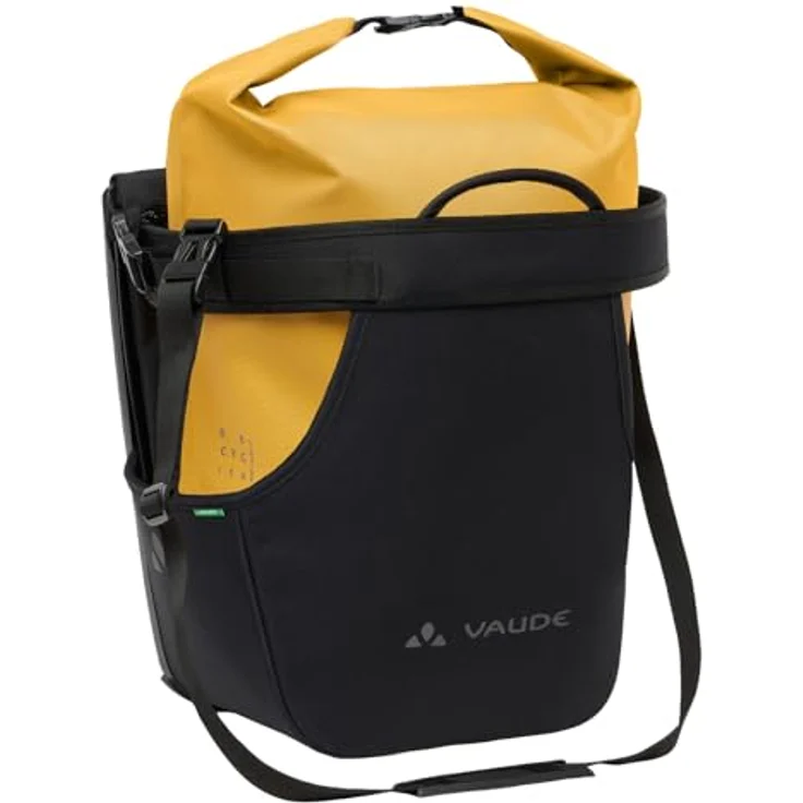 VAUDE Urban Cargo, Kinderfahrradtasche mit wasserdichtem, recyceltem Transportbeutel – Bild 1