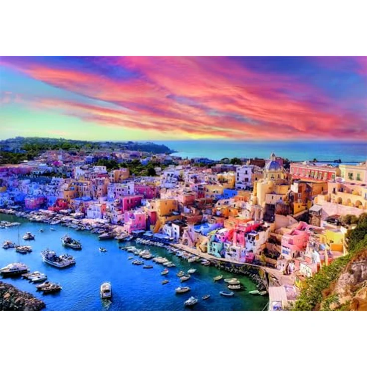 Clementoni HQC Picturesque Procida Island, 1500 Teile 2D Puzzle mit lebendigem Landschaftsmotiv – Bild 2