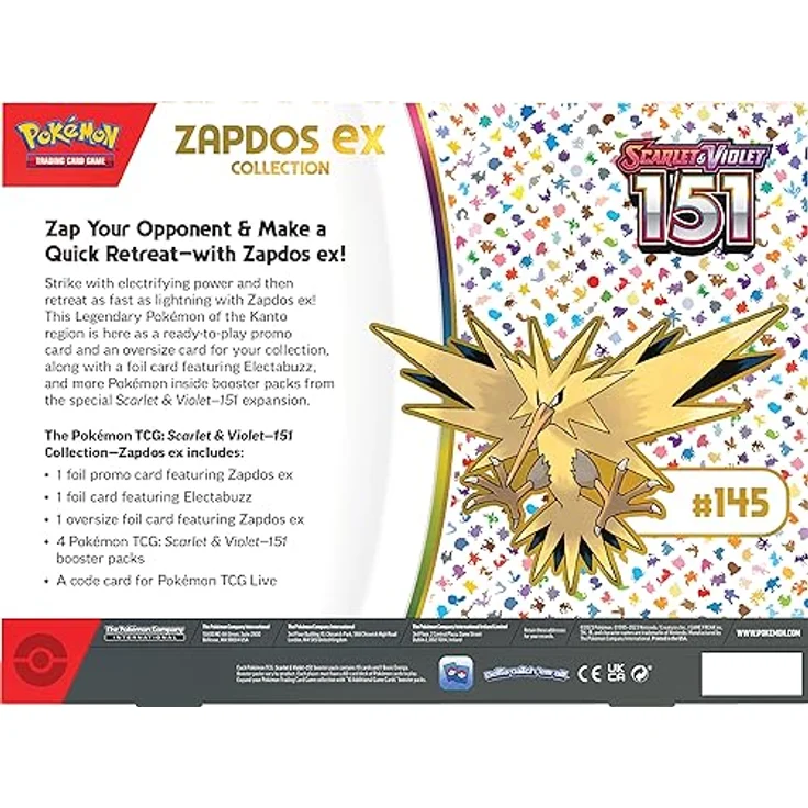 Pokémon TCG: Scarlet & Violet—151 Zapdos ex - EN – Bild 4