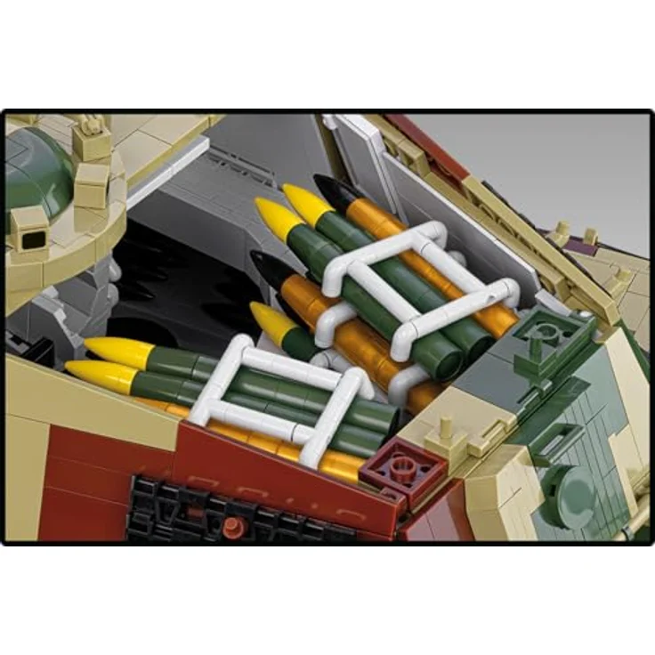 Cobi 11000 PCS TIGER II Königstiger 1:12 COBI-2808, detailgetreues Klemmbaustein-Modell eines historischen Panzers aus dem Zweiten Weltkrieg – Bild 8