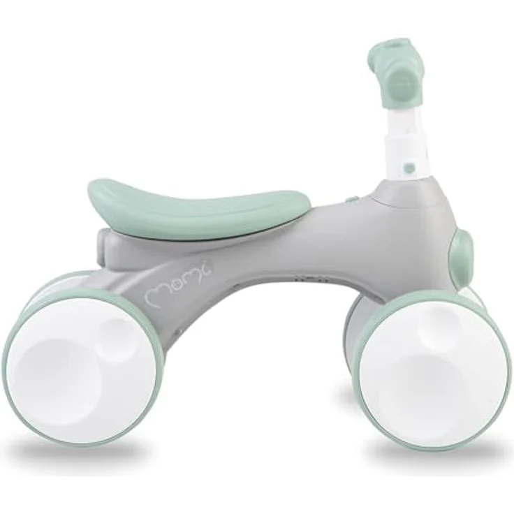 Momi Kinderlaufrad TOBIS für Kinder ab 2 Jahren, stabil mit Hupe, farbwechselnder Leuchte, pannensicheren Kunststoffrädern und Seifenblasen-Anlage, Grau – Bild 3