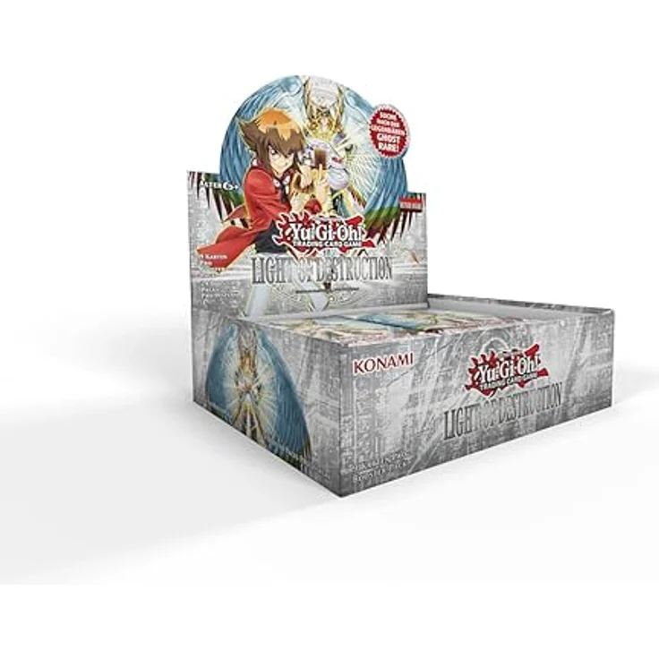 Yu-Gi-Oh! TRADING CARD GAME Light of Destruction Booster – Unlimited-Deutsche Ausgabe, Sammelkarten mit legendären Karten wie Gladiatorungeheuer Gyzarus und Heldenexplosion – Bild 1