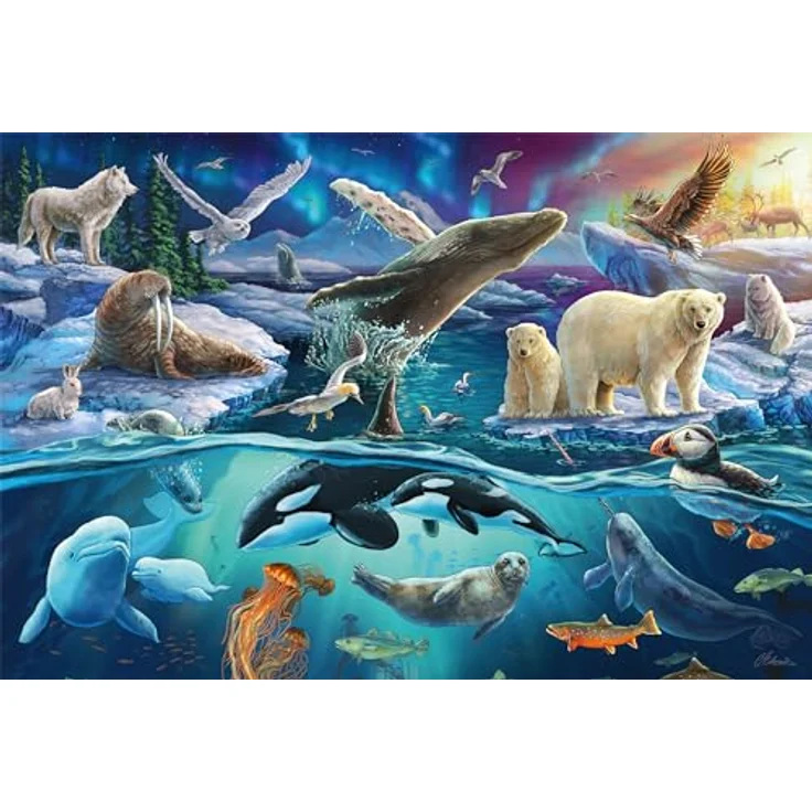 Schmidt Spiele 56484 Tiere in der Arktis, 150 Teile Kinderpuzzle, bunt – Bild 4
