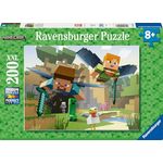 Ravensburger Kinderpuzzle - 12004144 - Minecraft - 200 Teile im XXL-Format, für Kinder ab 8 Jahren