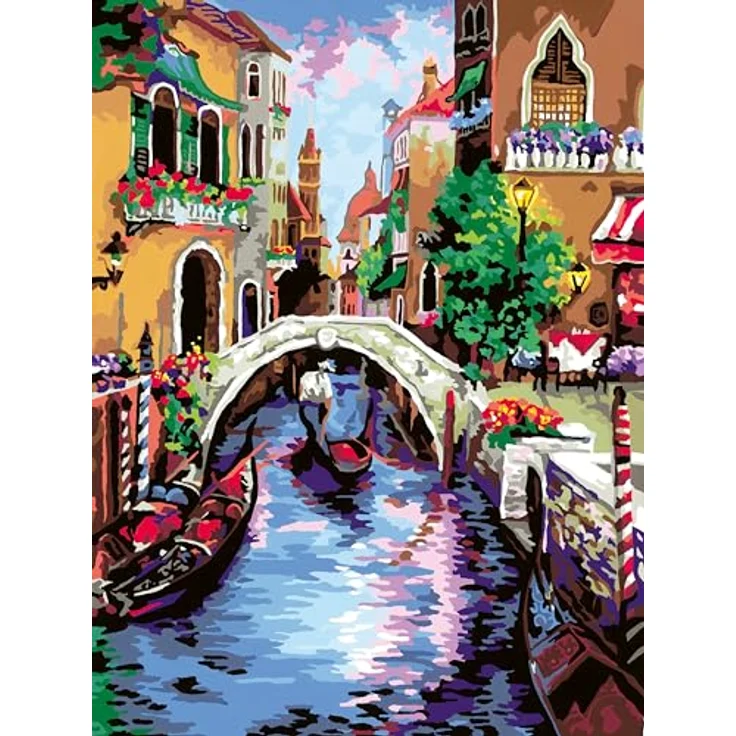 Ravensburger Malen nach Zahlen CreArt, Zauberhaftes Venedig, für Erwachsene, Made in Europe, Malvorlagen mit fertig gemischten Acrylfarben – Bild 2