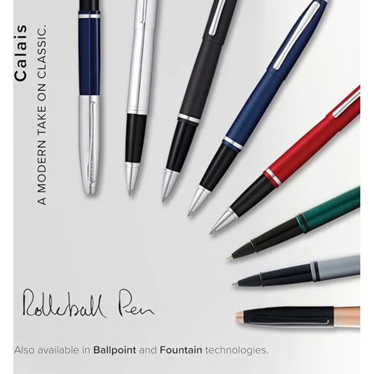 OTTO Füllfederhalter Rollerball Calais Glanzchrom Geschenkbox – Bild 5