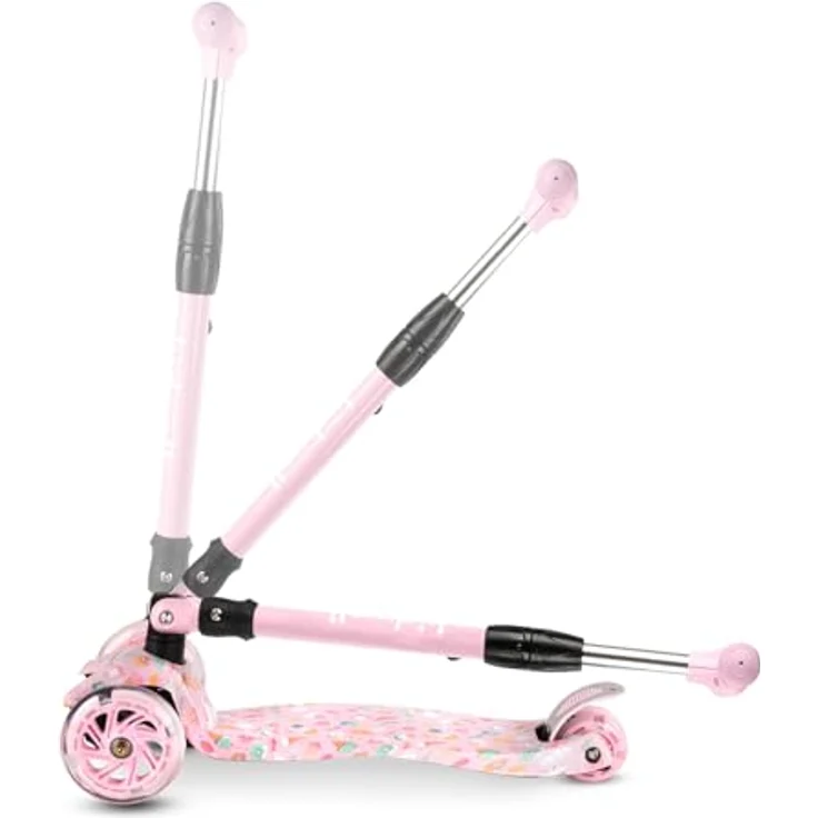COIL VENTO Dreiradscooter Kinderroller, Tretroller mit ABEC-7-Lagern, 3-stufiger Lenkradverstellung und LED-Rädern – Bild 5