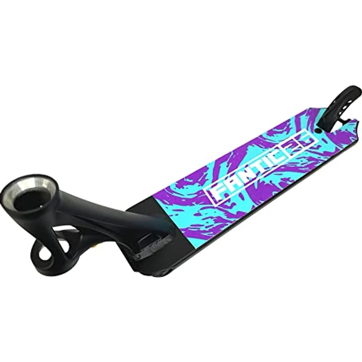 Fantic26 Stuntscooter Fantic26 Stunt-Scooter Griptape 58,5cm x 15,5cm Swirl Lila/Türkis, reißfestes/wasserfestes PVC Material, ultimativer Grip, kinderleichte Montage – Bild 5