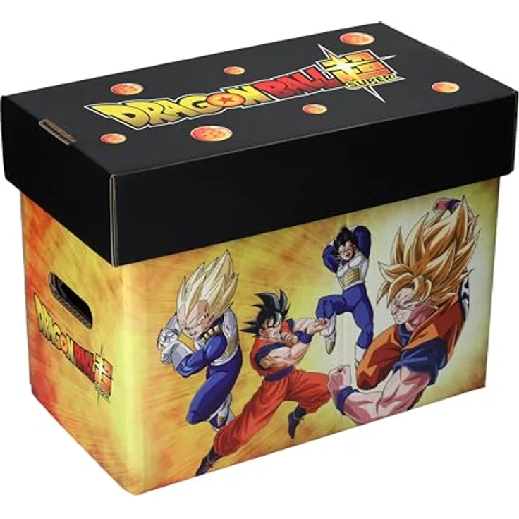 SD Toys Dragon Ball Super Archivierungsbox, farbenfrohes Design mit Goku, Vegeta und Piccolo, 40 x 21 x 30 cm, ideal für Spielzeug und Kleidung