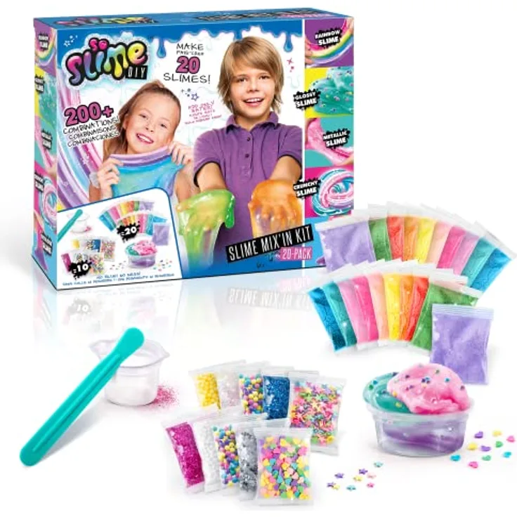 Canal Toys C Toys So Slime - Making Kit, DIY Schleim Set zur Herstellung von 20 Schleimen, ungiftig, mehrfarbig, für Kinder ab 6 Jahren