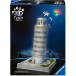 Ravensburger 3D Puzzle Iconics: Schiefer Turm von Pisa - mit LED Beleuchtung und 3 Beleuchtungsmodi, 216 Teile