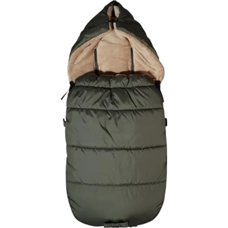 Kaiser Akiko Thermo Kinderwagen Fußsack, 100 x 45 cm, universell passend, waschbar, grau (khaki) – Bild 1