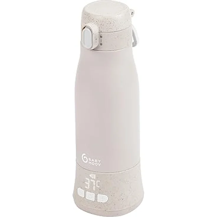 Babymoov Mobiler und kabelloser Flaschenwärmer Moov & Feed - Kapazität 340ml - Wasser oder Muttermilch - Einstellbare Temperatur - Warmhaltefunktion (bis zu 7 Stunden) -USB – Bild 1