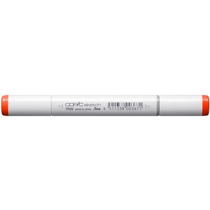 Copic Sketch Marker YR - 09, Chinese Orange, professioneller Pinselmarker mit Super-Brush- und Medium-Broad-Spitze – Bild 3
