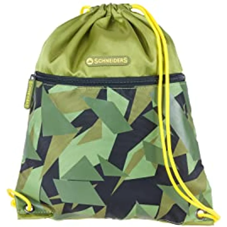 Schneiders 78367-065 - Schulranzen Ergolite Construction, 9-teiliges Set in Olivgrün mit Scherben-Motiv, 21 Liter Volumen, Leicht-Gewicht, ergonomisches Tragesystem – Bild 5