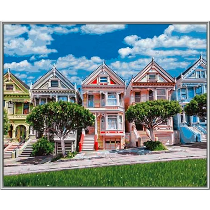 Schipper 609130900 Malen nach Zahlen – Painted Ladies - Bilder malen für Erwachsene, inklusive Pinsel und Acrylfarben, 40 x 50 cm – Bild 3