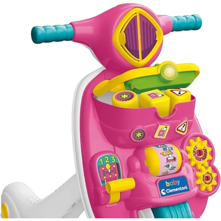Clementoni Baby Valentina Scooterina Primi Passi 2 in 1 Aufsitzroller, Pink – Bild 6