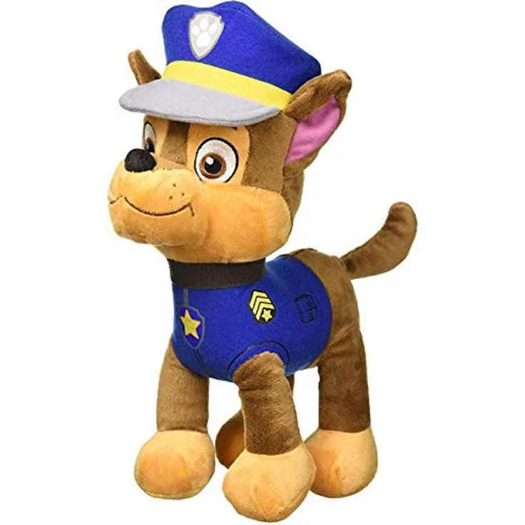 Play by Play Paw Patrol Plüschfigur Chase, Polizeihund stehend, ca. 22 cm groß