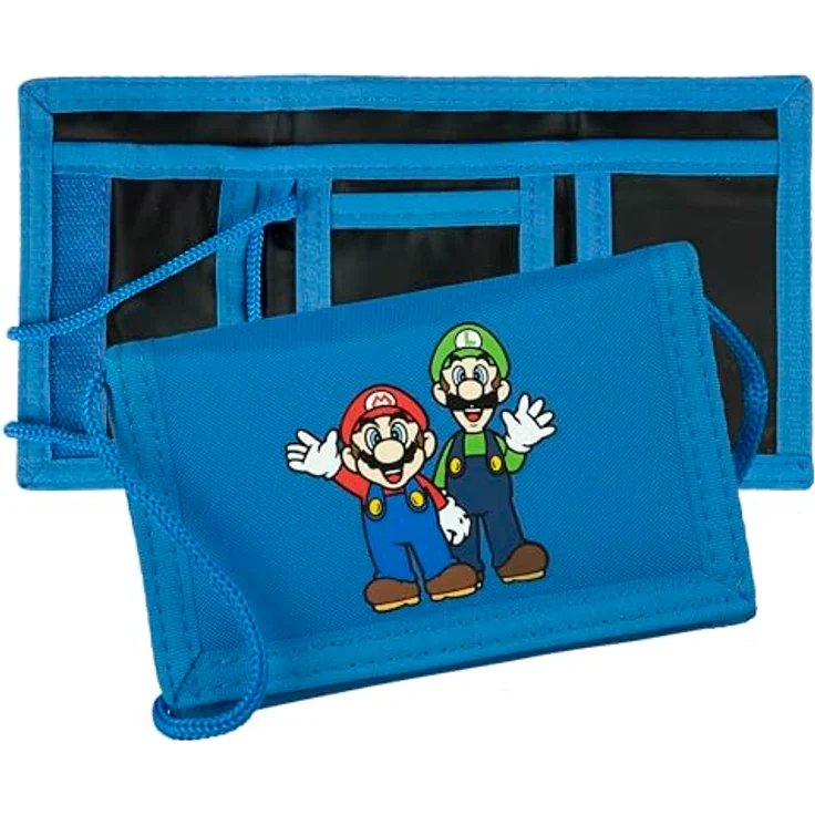 Undercover Super Mario Geldbörse, Kinder Portemonnee mit Reißverschluss, 8 x 13 cm, ideal für Jungen und Mädchen, perfektes Geschenk für Fans – Bild 2