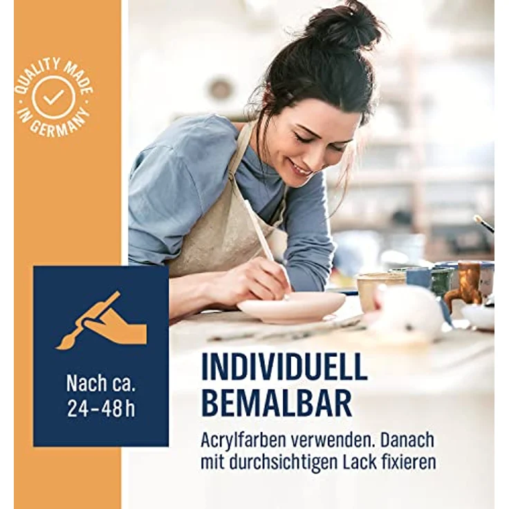 dynamic24 Modelliermasse Woldoclean, Töpfer-Tonmasse 10kg rot, lufttrocknend, feinschamottiert 0,5mm für kreative Projekte – Bild 5