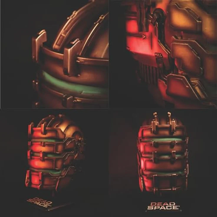 Fanatic Replik Dead Space - Isaac Helmet, limitierte Auflage 2008, handbemalt mit detaillierten Harzverzierungen, inklusive Ständer, 23 cm hoch – Bild 3