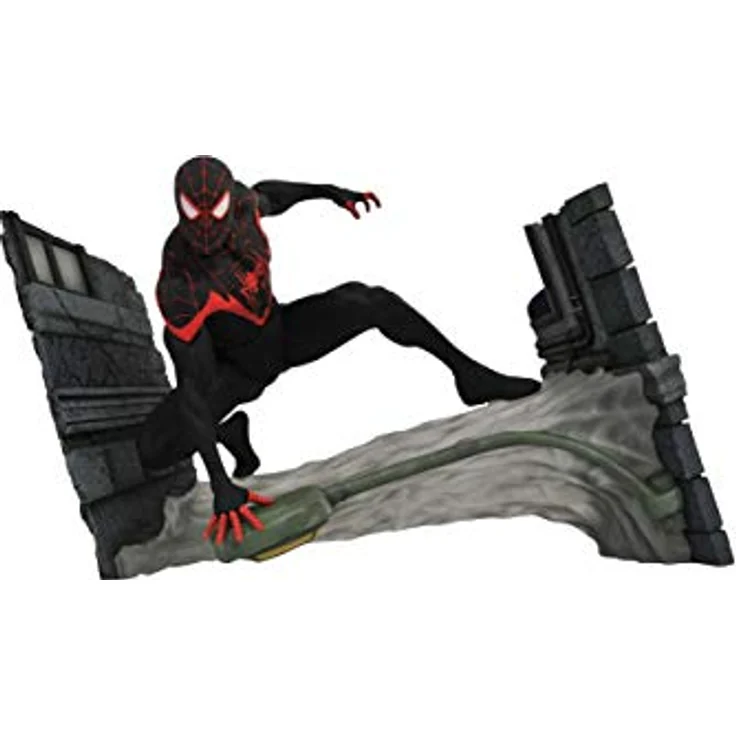 Diamond Select Marvel Comic Galerie Spiderman Miles Morales Figur, 18 cm PVC Statue in Fensterbox – Bild 2
