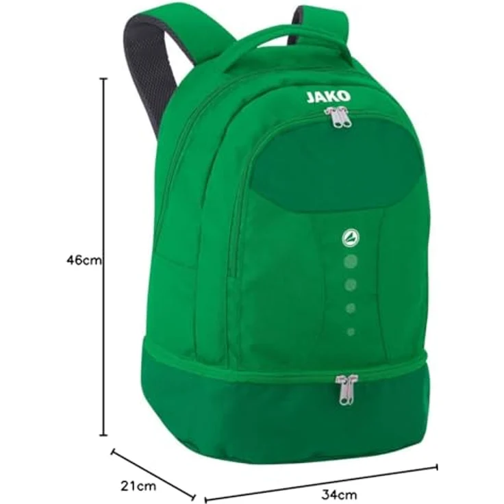 Jako Sporttasche 1816 Rucksack Striker mit Bodenfach, Polyester 600 D, blau – Bild 10