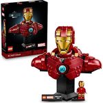 LEGO Marvel 76327, Iron Man MK4 Büste, 436-teilig, 17 cm hoch, für Erwachsene